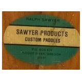 Six Vintage Wooden Paddles