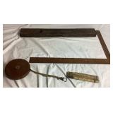 Antique Woodworking Tools in Wooden Tool Box