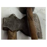 Antique Woodworking Tools in Wooden Tool Box