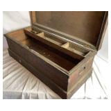 Antique Woodworking Tools in Wooden Tool Box