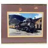 Railroad Enthusiast Collection - Includes: 31' x 48'  1930 Framed Railroad Commissioners' Map of Minnesota, 3 Framed Photo Prints, and  3 Unframed Prints( 2 -Donald Esse,1- B.Nieminen - signed and num