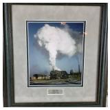 Railroad Enthusiast Collection - Includes: 31' x 48'  1930 Framed Railroad Commissioners' Map of Minnesota, 3 Framed Photo Prints, and  3 Unframed Prints( 2 -Donald Esse,1- B.Nieminen - signed and num