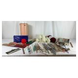 Large Assortment of Knitting and Needles and Yarn