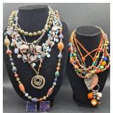 Assortment of Beaded Boho Necklaces