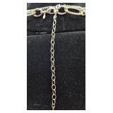 Silver Tone Necklace, Bracelet and Pins Bundle