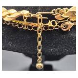 Vintage Gold Tone Necklaces with Earrings & Pins