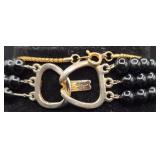 Vintage Gold Tone Necklaces with Earrings & Pins