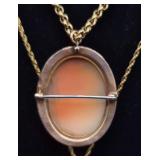 Vintage Cameo Necklaces and Earring Set
