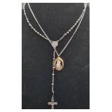 Collection of Vintage Rosaries, Crosses and Saints Medals