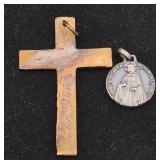 Collection of Vintage Rosaries, Crosses and Saints Medals