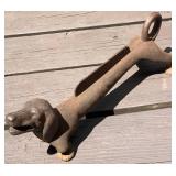 Cast Iron Dachshund Shaped Boot Scraper