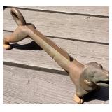 Cast Iron Dachshund Shaped Boot Scraper