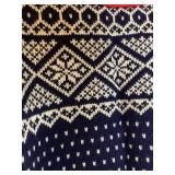 Vintage Red. White & Blue Wool Sweater Bayard Sport Mode Zermatt Switzerland