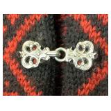 Dale of Norway Red & Black Wool Pullover Sweater - Size XL