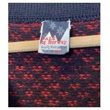 Dale of Norway Red & Black Wool Pullover Sweater - Size XL