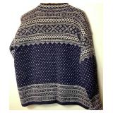 Vintage Husfliden Lillehammer 100% Wool Sweater - Handknitted in Norway - Size XL