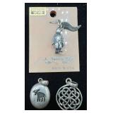 Sterling Silver Jewelry Bundle of 5 Pendants, 1 Bracelet and 4 Necklaces