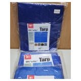 (3) Blue 5' x 7' Tarps