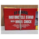 U.S. General Motorcycle Stand with Wheel Chock