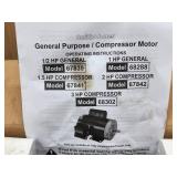 Smith & Jones 3 Hp Compressor Motor