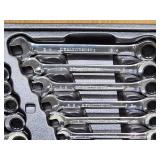 Set of Standard/Metric Ratchet Open-Box End Wrenches