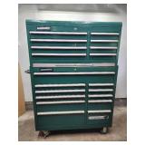Force Rolling 19 Drawer Locking Tool Cabinet with Keys