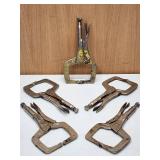 (5) Metal Fabricating Welding Clamps