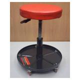 Adjustable Height Rolling Shop Stool