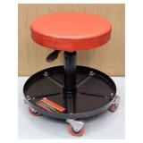 Adjustable Height Rolling Shop Stool