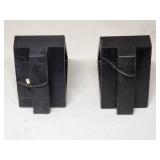 (2) Small Black Trailer Chocks