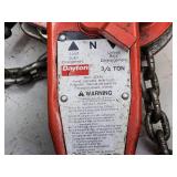 Dayton 3/4 Ton Lever Chain Hoist