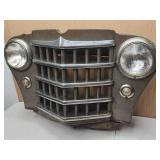 Original Vintage 1950's Willys Jeep Grille Wall Hanger