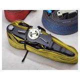 (5) Large Assorted E-Track Cargo Straps