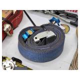 (5) Large Assorted E-Track Cargo Straps