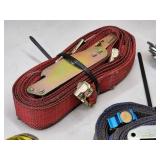 (5) Large Assorted E-Track Cargo Straps
