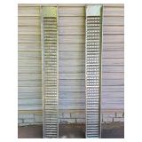 Set of 1/2 Ton 84' L x 10' W Steel Trailer Ramps