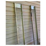 Set of 1/2 Ton 84' L x 10' W Steel Trailer Ramps