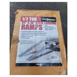 Set of 1/2 Ton 84' L x 10' W Steel Trailer Ramps