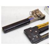 (2) Hammer Staplers and Staple Gun with Staples