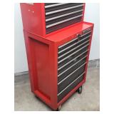 Craftsman 2 Part Upper and Bottom 17 Draw Rolling Tool Chest