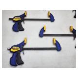 Assorted Irwin 2nd Hand Quick Grip Clamps