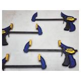 Assorted Irwin 2nd Hand Quick Grip Clamps