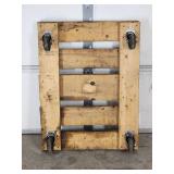 Handmade Rolling Wooden Platform