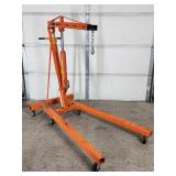 Central Hydraulic 2-Ton Foldable Engine Shop Crane