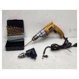DeWalt 1/2 in. Variable Speed Electric Drill with Accessories