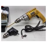DeWalt 1/2 in. Variable Speed Electric Drill with Accessories