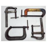 (4) Assorted X-Large Welding Clamps
