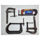 (4) Assorted X-Large Welding Clamps