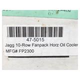 Jagg Motorcycle 10-Row Fanpack Horizontal Oil Cooler