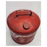 Vintage 5 Gal Eagle Galvanized Gasoline Can